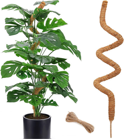 60 Inch Moss Pole for Plants Monstera, Tall Bendable Moss Poles for Climbing Plants Indoor, Large