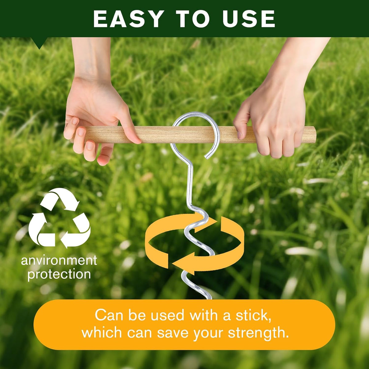A Tree Support kit for straightening Trees, which Includes Supporting Metal Stakes and Ropes. It