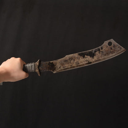 SV Handmade cast Manganese Steel Chopping Blade Sword, Full Tang, Outdoor, Hunting, Camping
