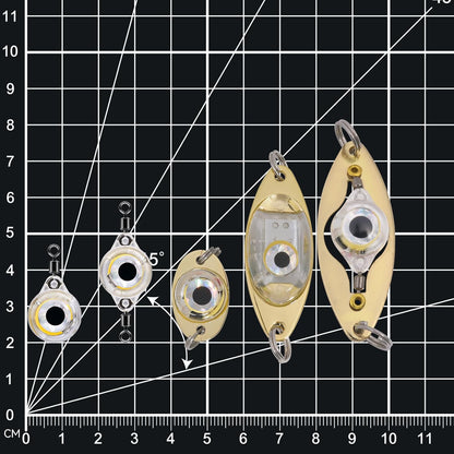 LED Underwater Fishing Lures，LED Lighted Bait Flasher，Deep Drop Fishing Lures，Fish Eye Attractive