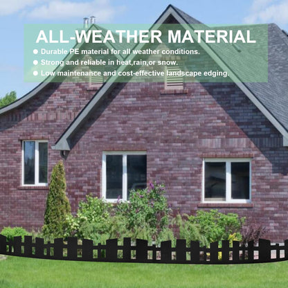 Garden Edging 33FT, Landscape Edging Borders [Extra Tall 4.6IN ] Flexible Lawn Edging Kit with