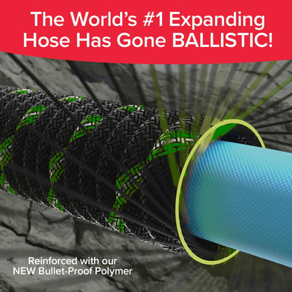 Pocket Hose Ballistic Double UV Edition 100 FT Expandable Garden Hose w/Pocket Pivot Swivel