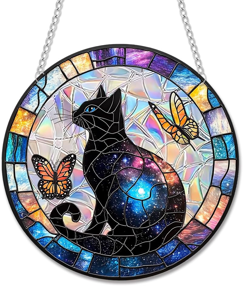 Sun Catchers Indoor Window, Acrylic Rainbow Suncatcher Window Hanging Decoration for Living Room