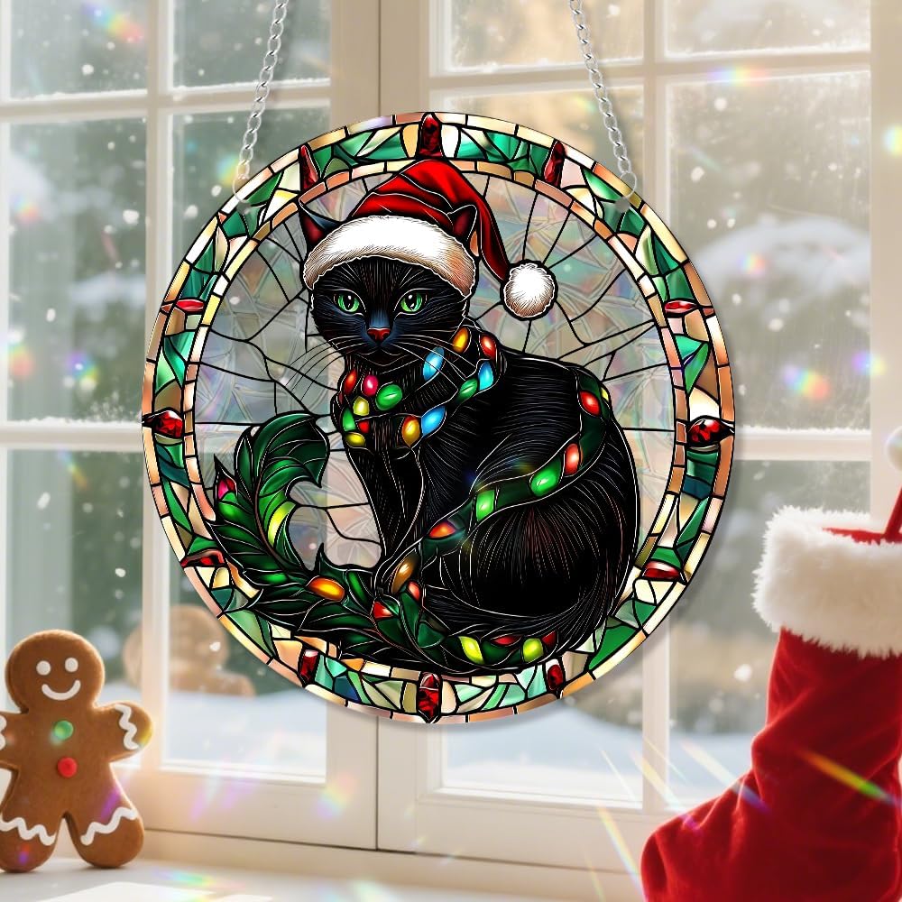 Sun Catchers Indoor Window, Acrylic Rainbow Suncatcher Window Hanging Decoration for Living Room