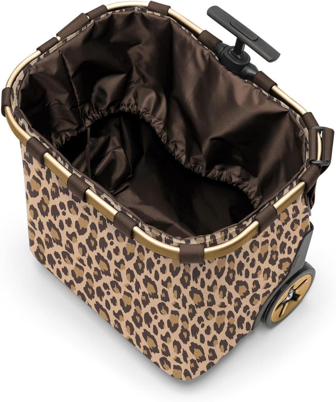 reisenthel carrycruiser Frame Leo Macchiato - Portable Shopping Trolley with Sturdy Aluminum Frame