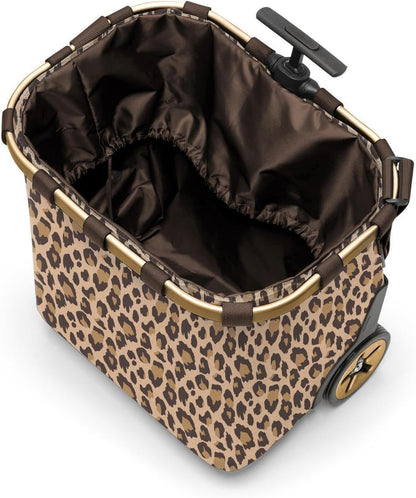 reisenthel carrycruiser Frame Leo Macchiato - Portable Shopping Trolley with Sturdy Aluminum Frame
