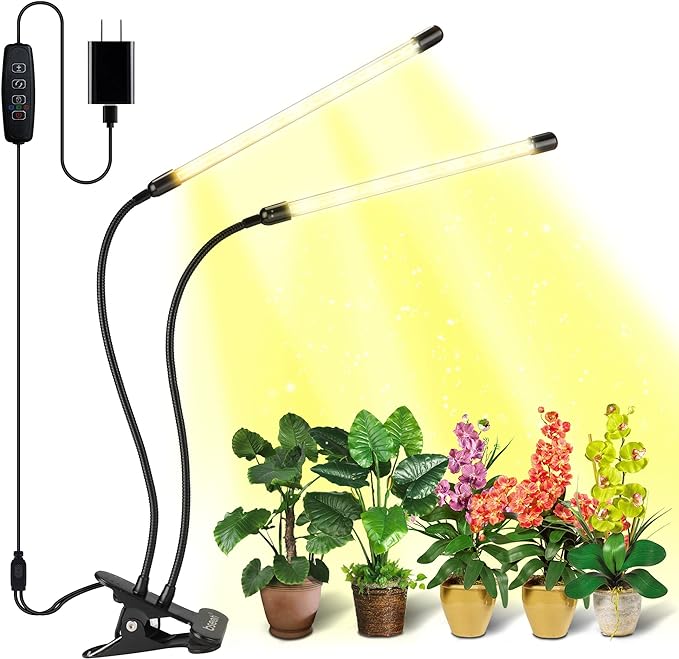 bseah Grow Light Plant Lights for Indoor Plants, Full Spectrum Plant Grow Lamp, 10 Dimmable Levels