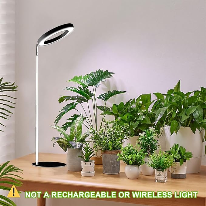 yadoker 144 LEDs Full Spectrum Plant Grow Light for Indoor Plants，Height Adjustable, 6.3" Aluminum