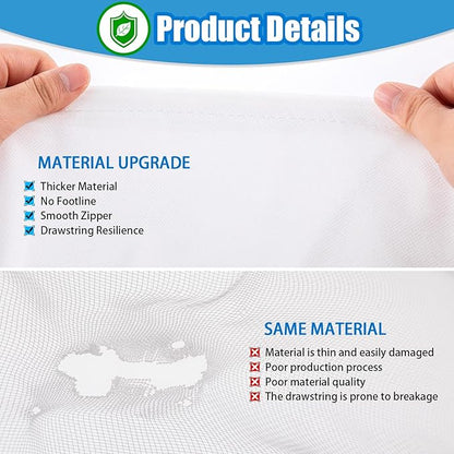 Plant Covers Freeze Protection, Frost Blankets for Outdoor Plants with Drawstring and Zipper, 2.5