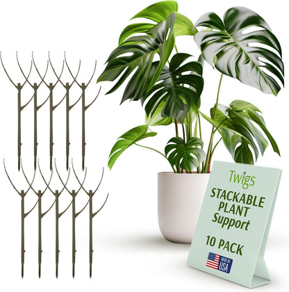 Stackable Plant Support Stakes, Stem Holder Structures for Indoor & Outdoor Use, Garden Accessories
