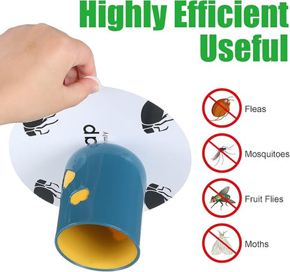 Flea Trap Refill Discs Sticky Fly Trap Refill Glue Board Refills Double Layer Adhesive Nontoxic