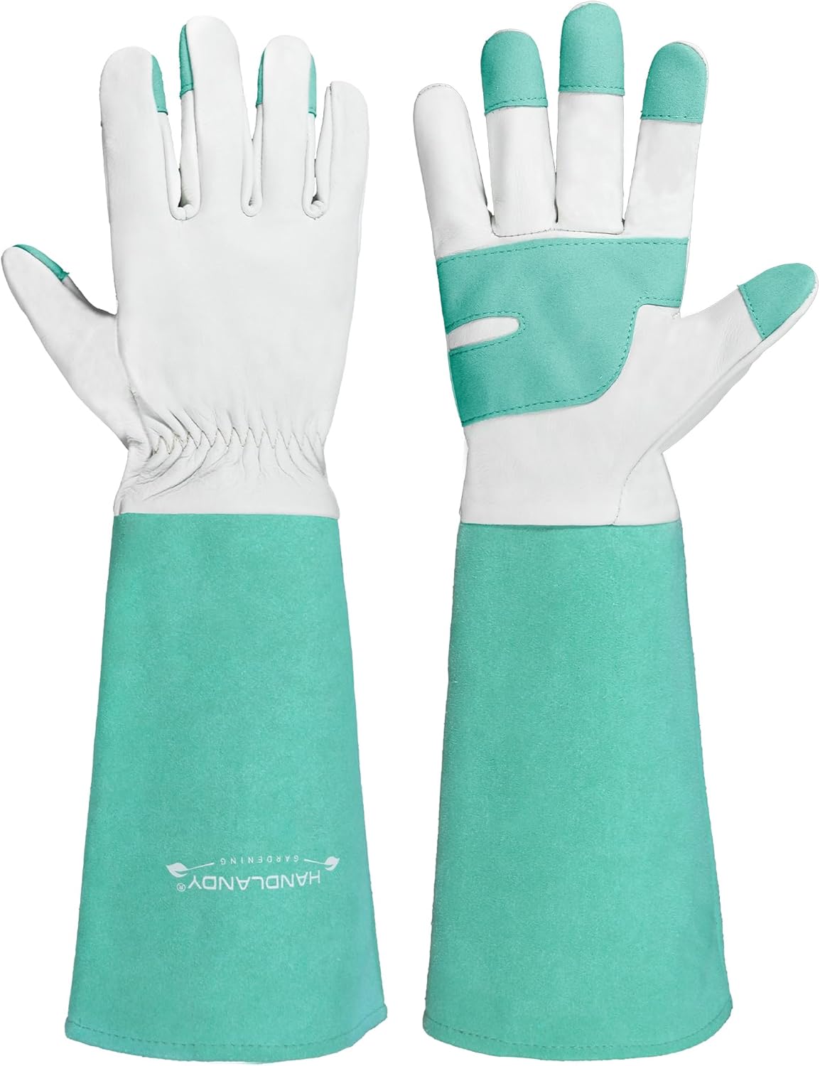 HANDLANDY Long Garden Gloves Thorn Proof for Women & Men, Rose Pruning Gauntlet Gloves, Best