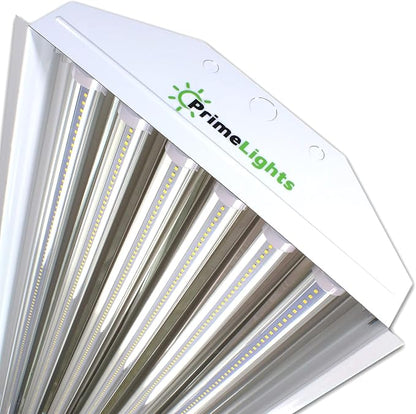 PrimeLights 6 Bulb/Lamp T8 LED High Bay Warehouse, Shop, Commercial Light Fixture