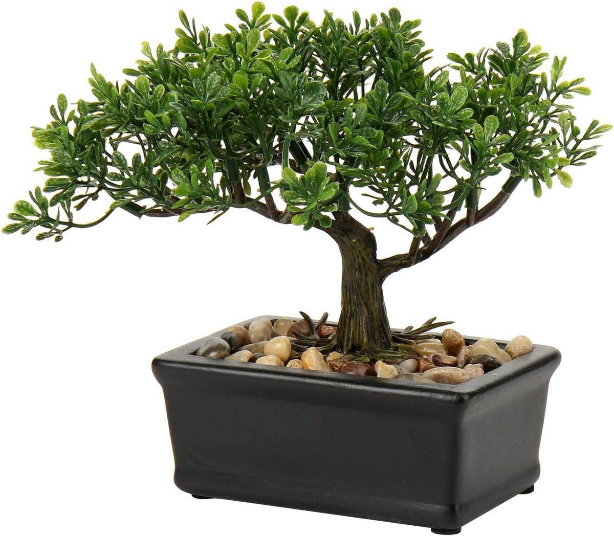 Artificial Bonsai Tree Juniper Faux Plants Indoor Small Fake Plants Decor with Ceramic Pots for