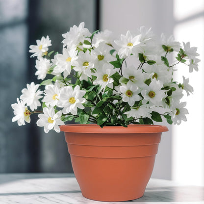 Plant Pots Set of 5, 10" Outside Diameter Flower Pots, 8.5" Inner Diameter Plant Planters with