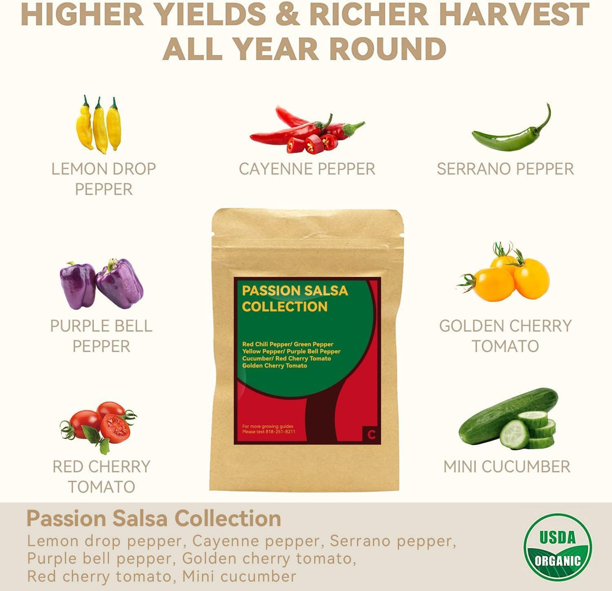 inbloom Passion Salsa Seed Pod Kit for AeroGarden, 12 Pods Hydroponic Supply with Vegetable Seeds