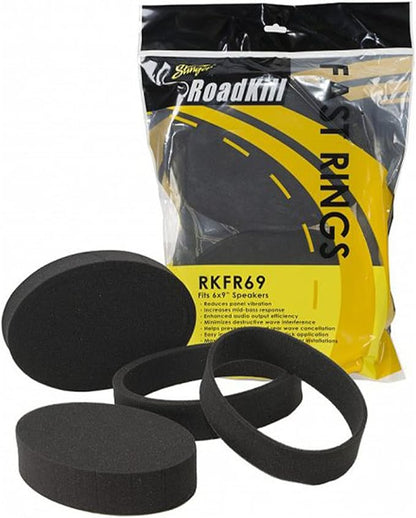 Alpine R2-S69C High-Resolution 2-Way Speaker Set / 6x9 with RKFR69 3-Piece Foam Ring Speaker