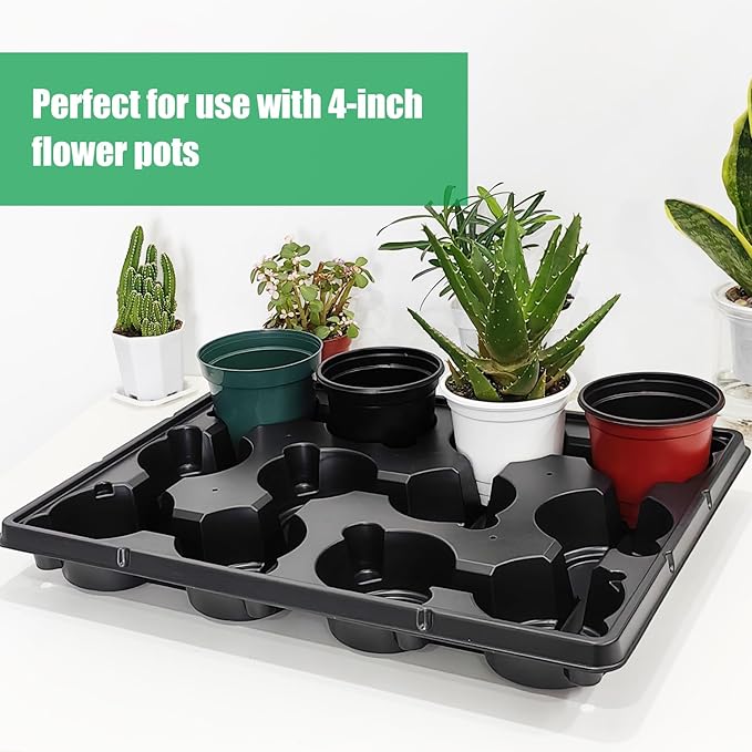 12 Cell Round Nursery Pots Trays Thickened Durable Seedling Pots Shuttle Carrying Trays for Holding