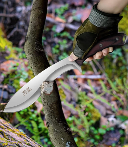 JXE JXO 13.2" Machete, Full Tang Machete for Cutting Trees Heavy Duty, 1065 High Manganese Steel
