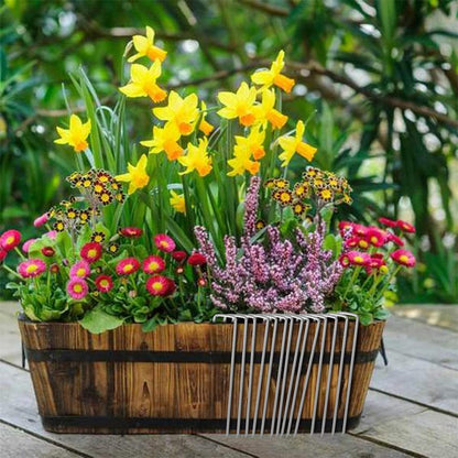 12 Inch Galvanized Garden Landscape Staples Stakes, 25 50 100 PCS Anti-Rust Garden Staples U-Shaped