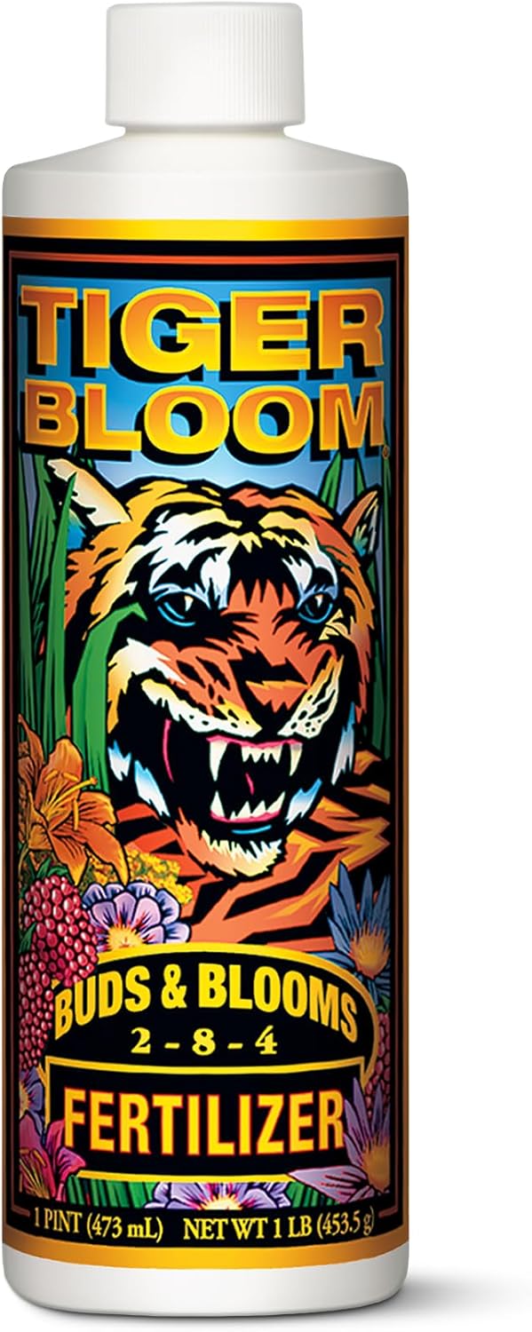 FoxFarm Tiger Bloom Liquid Fertilizer Concentrate - Fast Acting Formula for Vicious Growth with