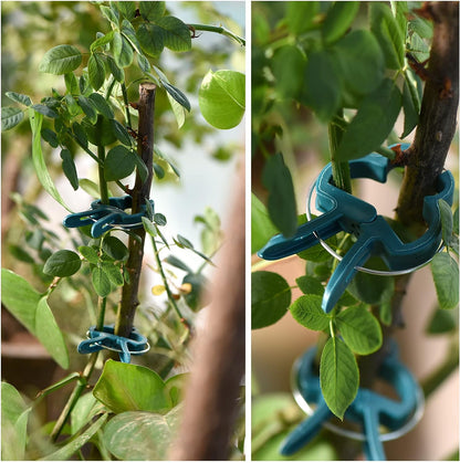 Plant Support Clips, 80 PCS Gentle Flower Plant Clamps for Supporting Vine Climbing Plants