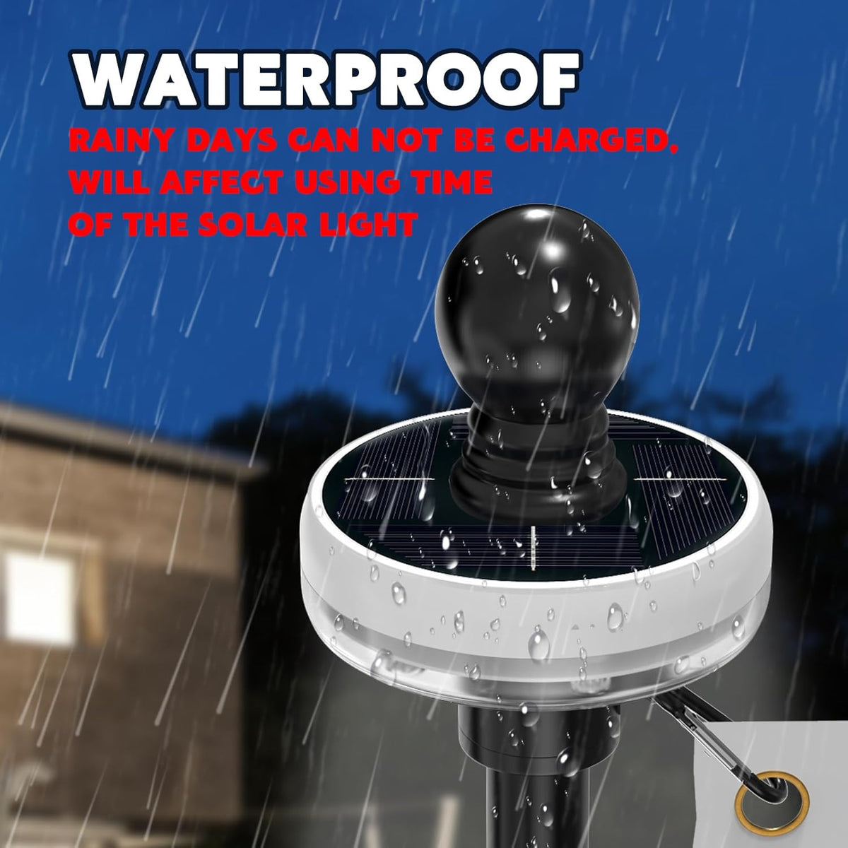 ZMTECH 1PC Solar Light for Flag Pole, Waterproof Outdoor Lighting for 5-10FT Flagpoles, Auto On/Off