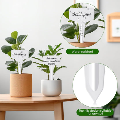 Plant Labels 120pcs with Garden Plant Markers Pen of Outdoor Waterproof,T-Type Plant Tags and