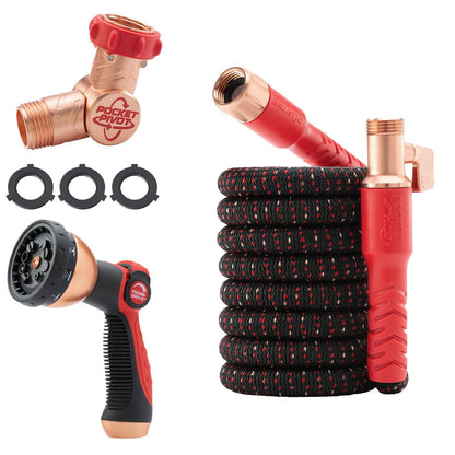 Pocket Hose Ballistic 25 FT Expandable Garden Hose, No-Kink, As Seen on TV