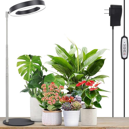 LORDEM Grow Light, LED Plant Light for Indoor Plants Growing, Full Spectrum Desk Growth Lamp with
