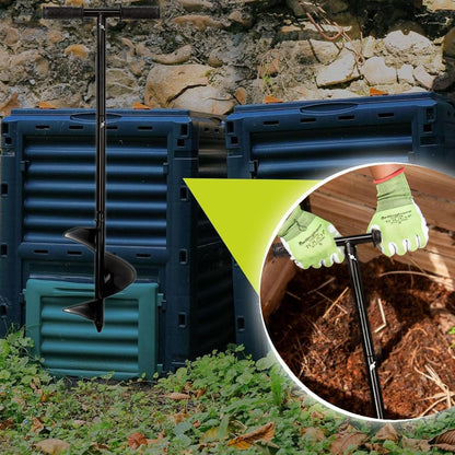 Compost Turner Aerator,Compost Stirrer Tool for Outdoor Composting Manual Compost Bin Aerator