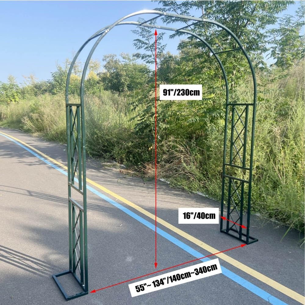 Garden Arbor, Metal Wedding Arch for Ceremony Party, Garden Trellis for Climbing Plants Outdoor