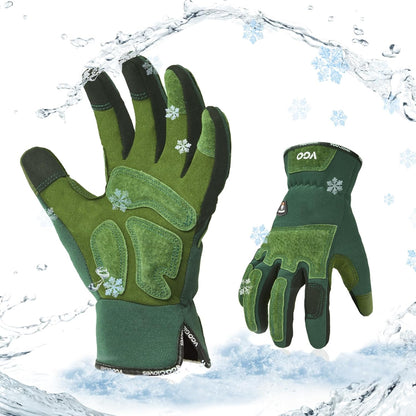 Vgo... Winter Gardening Gloves Women,Safety Work Gloves, Puncture-proof,Thornproof,Touchscreen(1