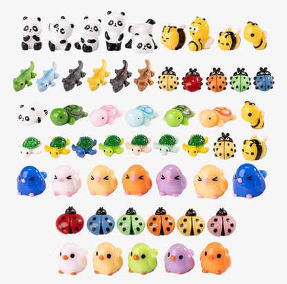 Mini Small Animal Figurines, 54 Pieces Mini Marine Resin Animals, Marine Animals Decorative