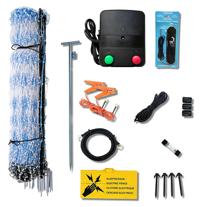 Starkline 42" x 164' Standard Electric Poultry Netting Kit with A/C Energizer (11/42/3) Electric
