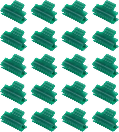 uxcell Greenhouse Clamps for 5/16inch PVC Pipe, 20pcs Greenhouse Film Clamps Shading Net Rod Clip
