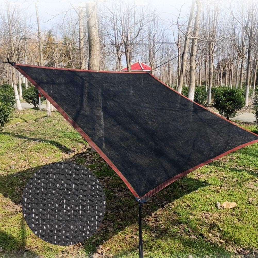 winemana 70% Black Shade Cloth, 20 x 20 FT Durable Mesh Tarp with Grommets, Resistant Garden Sun