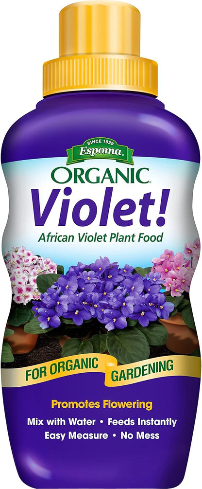 Espoma Organic Violet! 8-Ounce Concentrated Plant Food – Plant Fertilizer and Bloom Booster for All