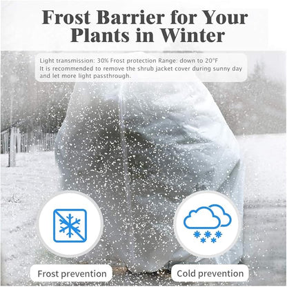 REMIAWY Plant Covers Freeze Protection Frost Blanket for Plants Tree Blanket Cover Shrub Covers
