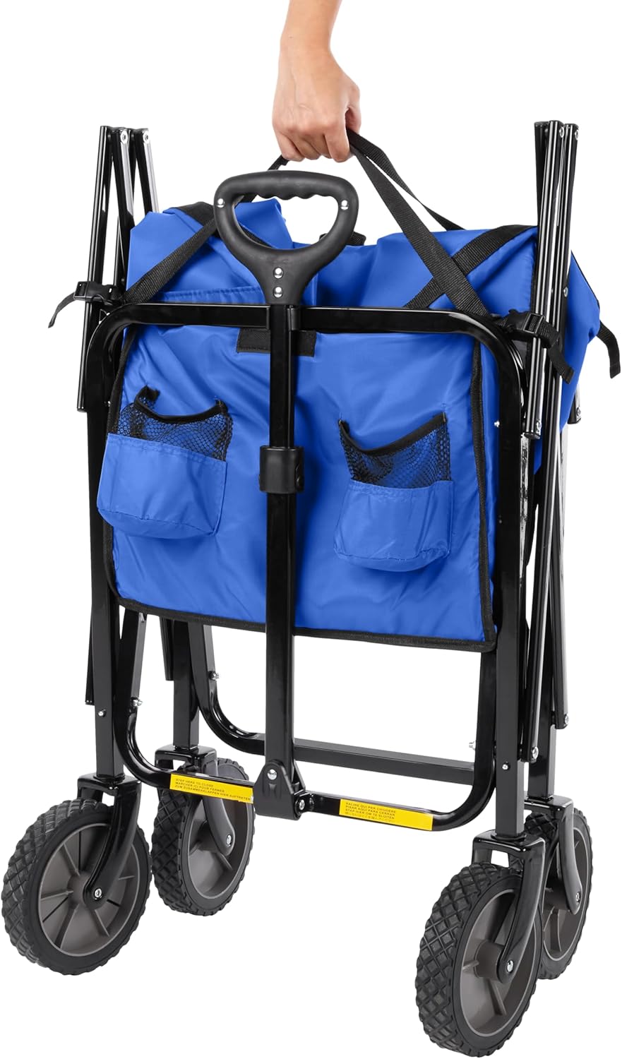 Amazon Basics Collapsible Folding Heavy Duty Utility Wagon for Outdoor Sports, 265 pounds Weight