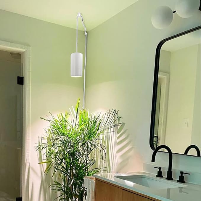 Hanging Plant Grow Light Full Spectrum Warm White Color with Timer Ceiling Decorative Grow Lamp for