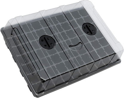 Gardzen Seed Starter Tray, 5 Pack Smiling Face Plant Germination Trays with Total 350-Cell, Seed