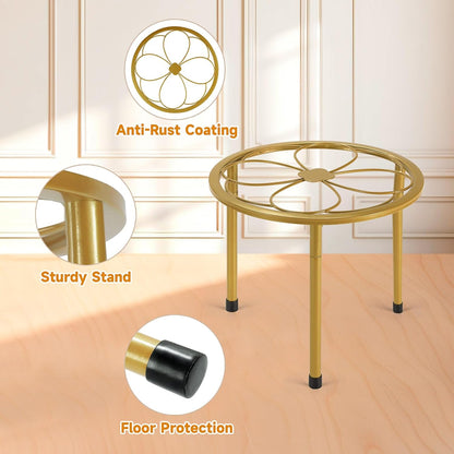 5 Pack Metal Plant Stand, Anti-Rust Iron Plant Stands for Indoor and Outdoor, Heavy Duty Flower Pot