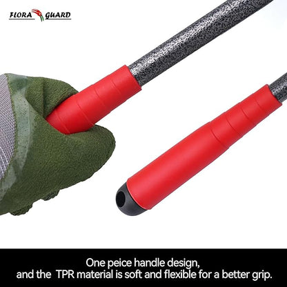 FLORA GUARD Garden Tool Set, 6-Piece Heavy Duty Gardening Hand Tools with Soft Rubber Handle
