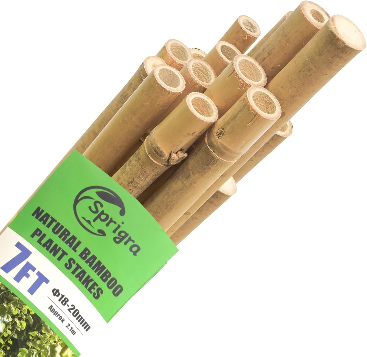 Bamboo Stakes 7 Feet, 84 inch Garden Stakes Multi-Purpose, Bamboo Plant Support Stakes for Tomatos