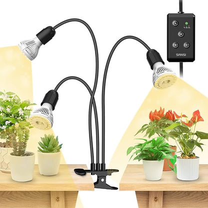 SANSI LED Grow Lights for Indoor Plants, Lifetime Free Bulb Replacement, 450W Full Spectrum