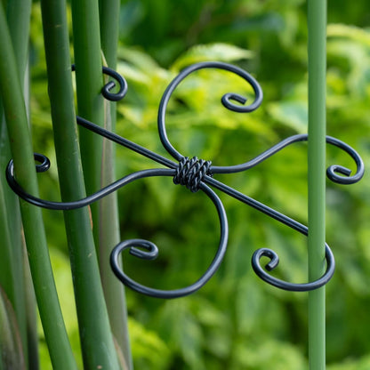 Black Monstera Plant Support 5.5IN 5PCS Premium Stem Support System for Indoor Plants, Durable