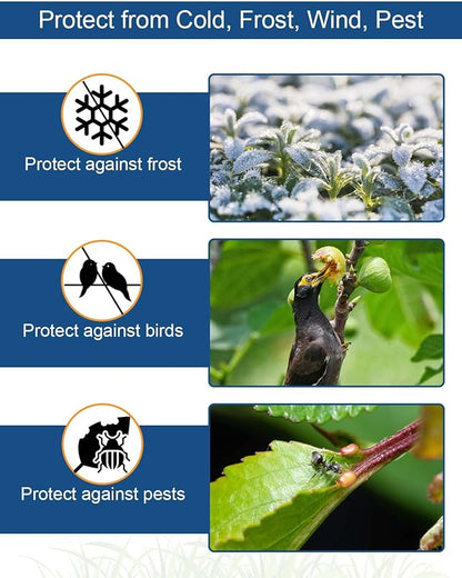 Plant Covers Freeze Protection, 10 ft x 30 ft 1.2oz Frost Blankets for Outdoor Plants in Winter
