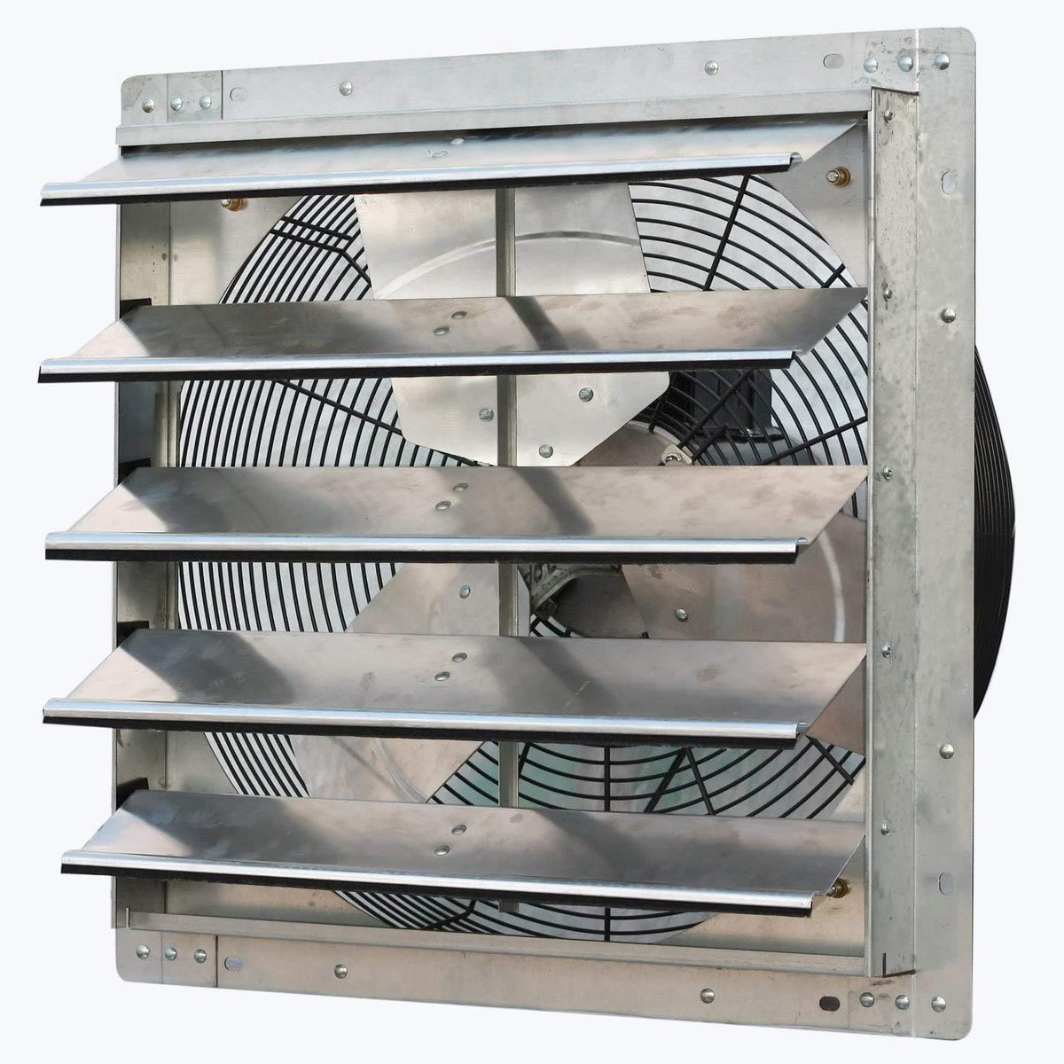 iLiving - 18" Wall Mounted Exhaust Fan - Automatic Shutter - Variable Speed - Vent Fan For Home
