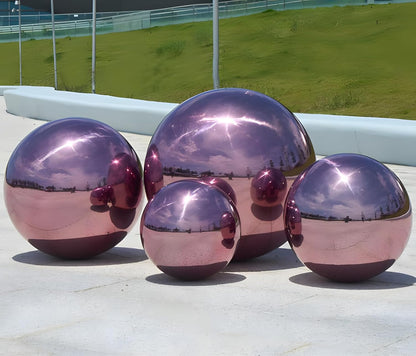 Stainless Steel Gazing Globe Mirror Ball, Decorative Gazing Balls for Garden, Reflective Smooth